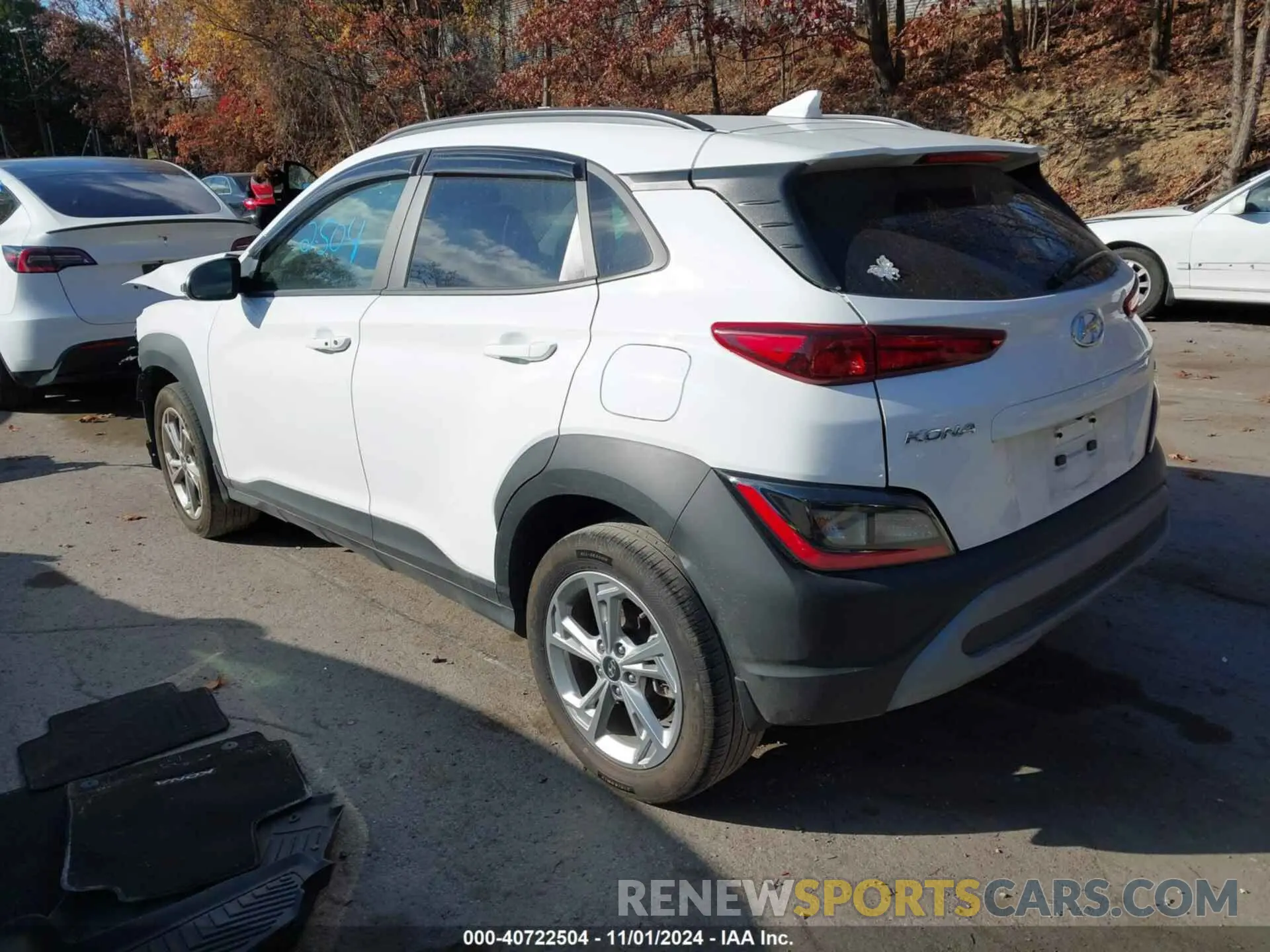 3 fotografías del automóvil dañado KM8K6CAB6PU955473 HYUNDAI KONA 2023