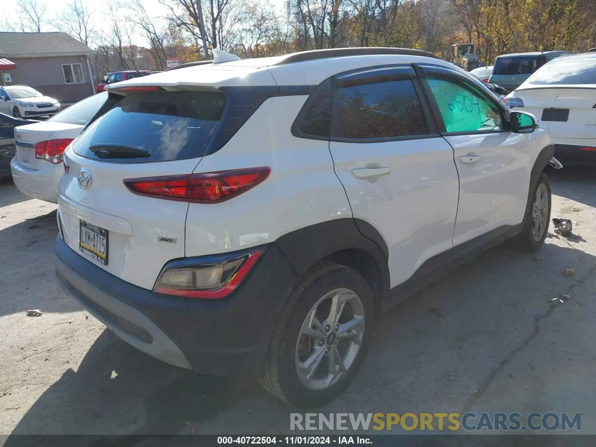 4 fotografías del automóvil dañado KM8K6CAB6PU955473 HYUNDAI KONA 2023