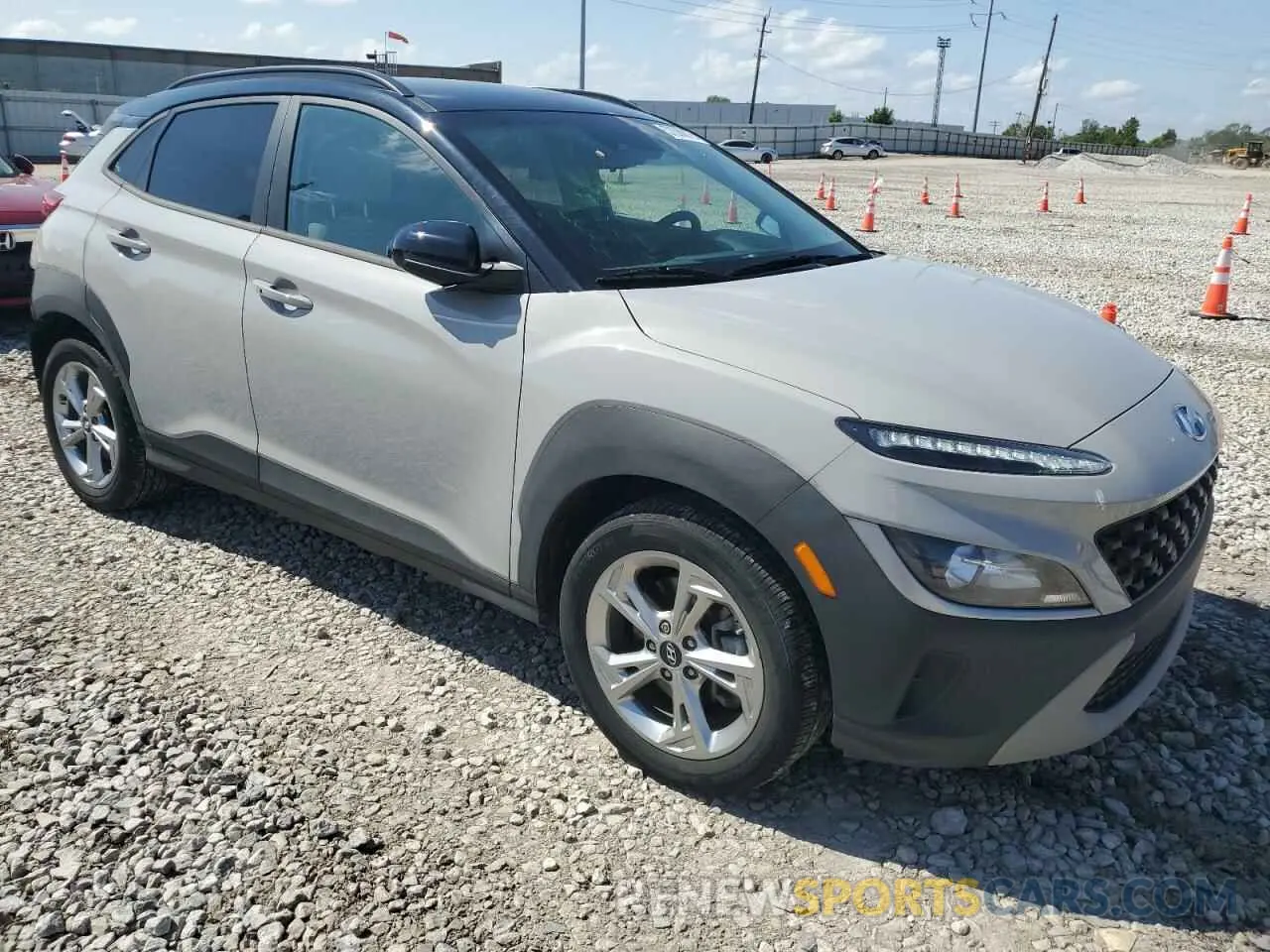 4 fotografías del automóvil dañado KM8K6CAB7PU007051 HYUNDAI KONA 2023