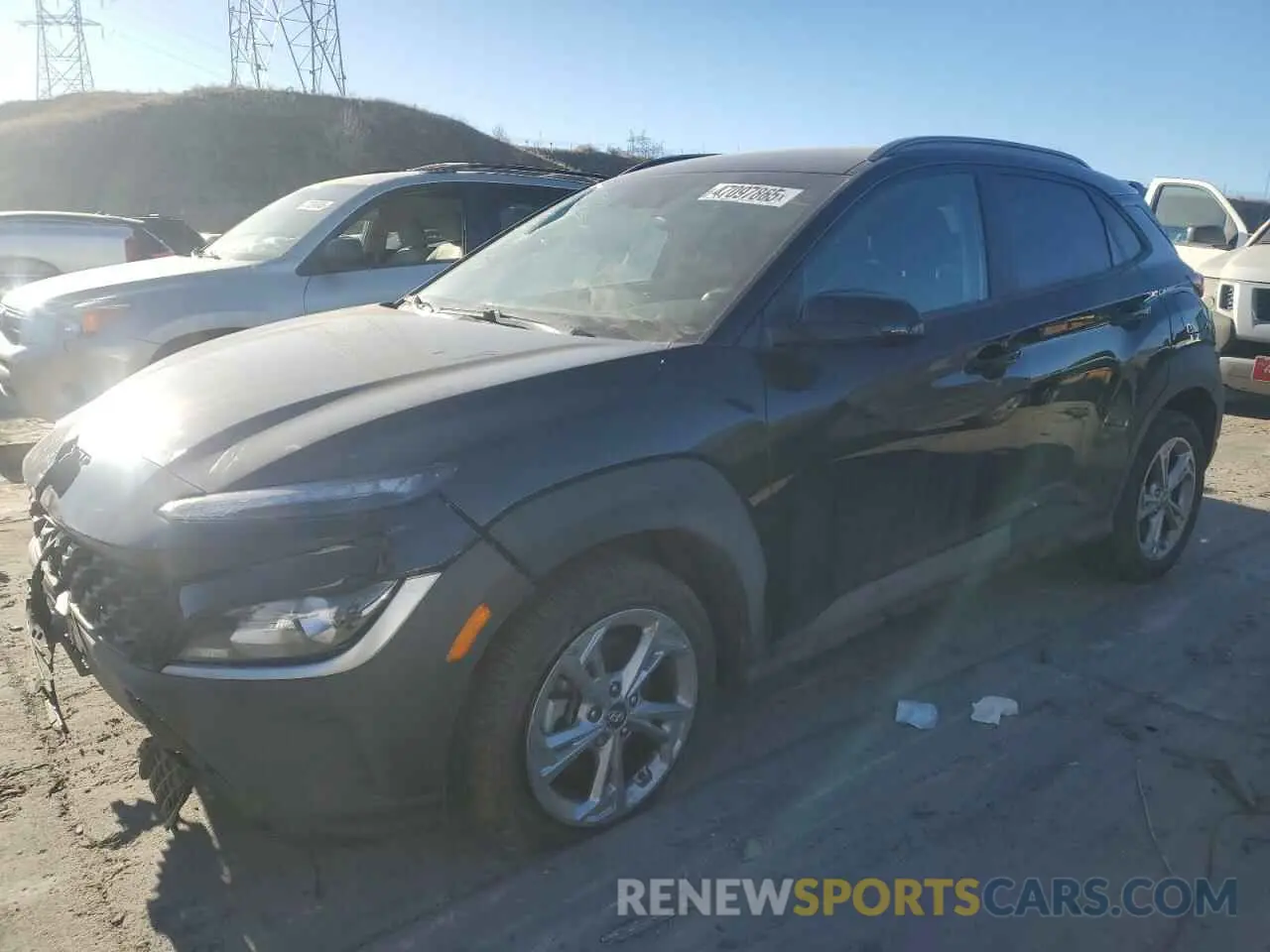 1 fotografías del automóvil dañado KM8K6CAB7PU929397 HYUNDAI KONA 2023