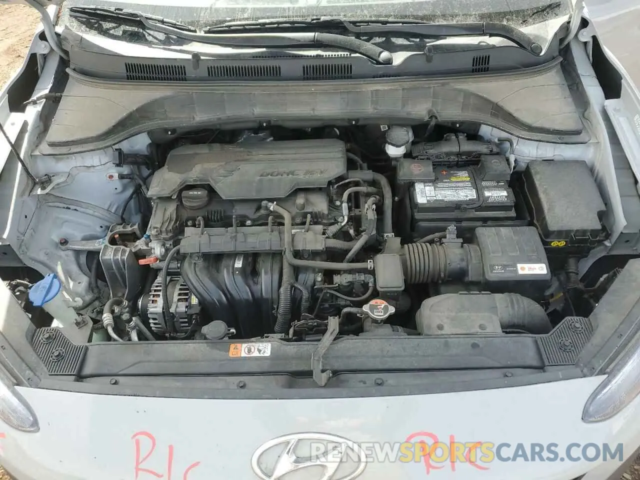 11 fotografías del automóvil dañado KM8K6CAB8PU008368 HYUNDAI KONA 2023