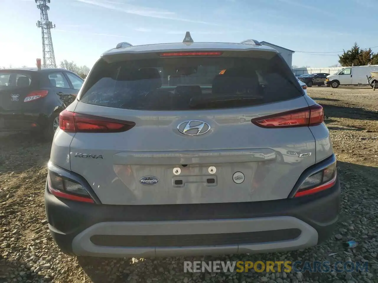 6 fotografías del automóvil dañado KM8K6CAB8PU043170 HYUNDAI KONA 2023