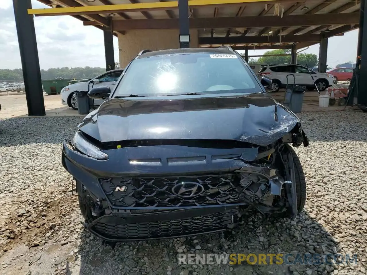 5 fotografías del automóvil dañado KM8KH3AC6PU008064 HYUNDAI KONA 2023