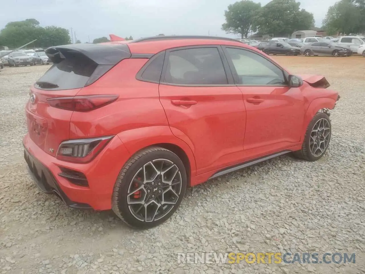 3 fotografías del automóvil dañado KM8KH3AC9PU006535 HYUNDAI KONA 2023
