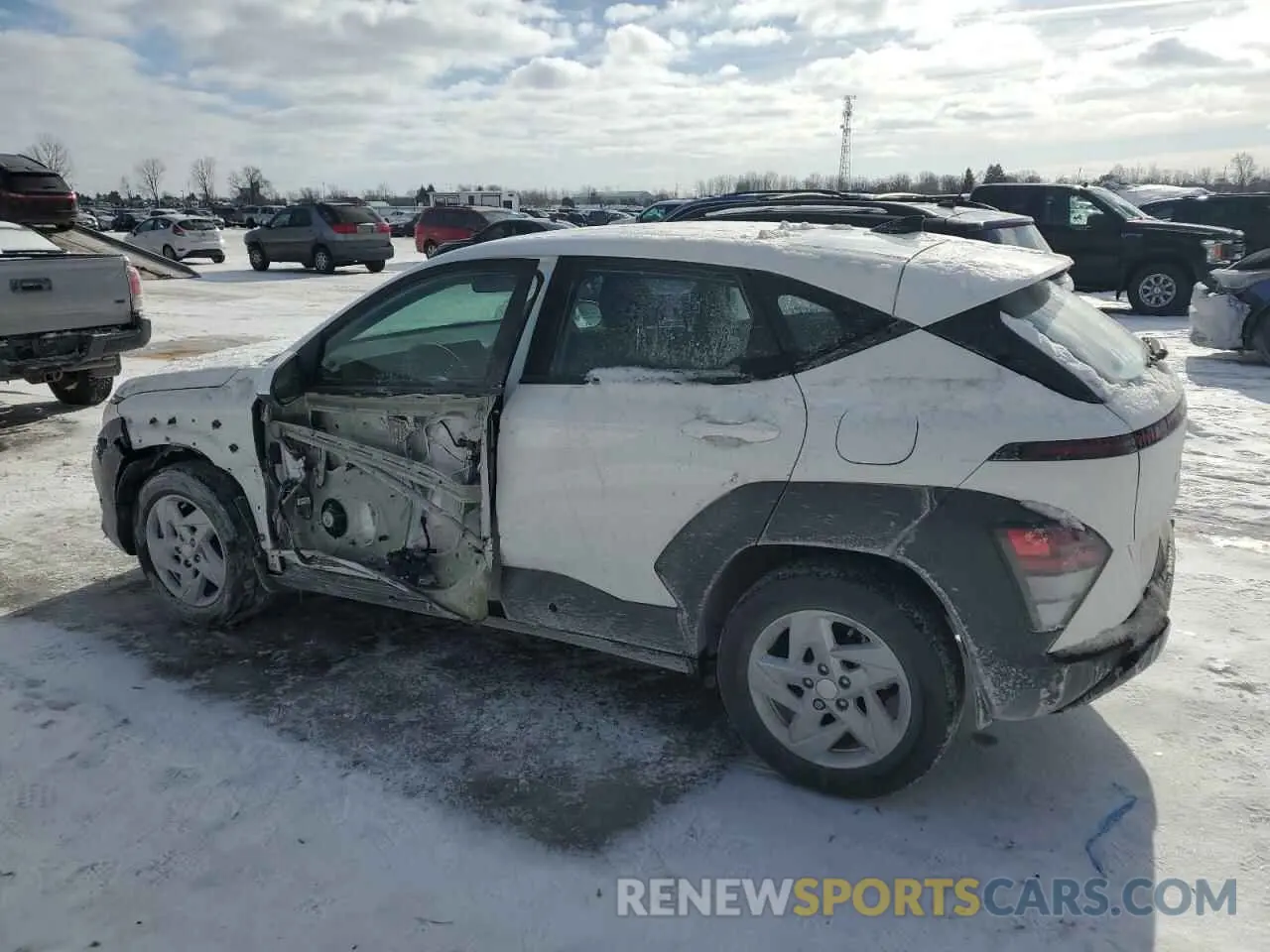 2 fotografías del automóvil dañado KM8HA3AB0RU184987 HYUNDAI KONA 2024