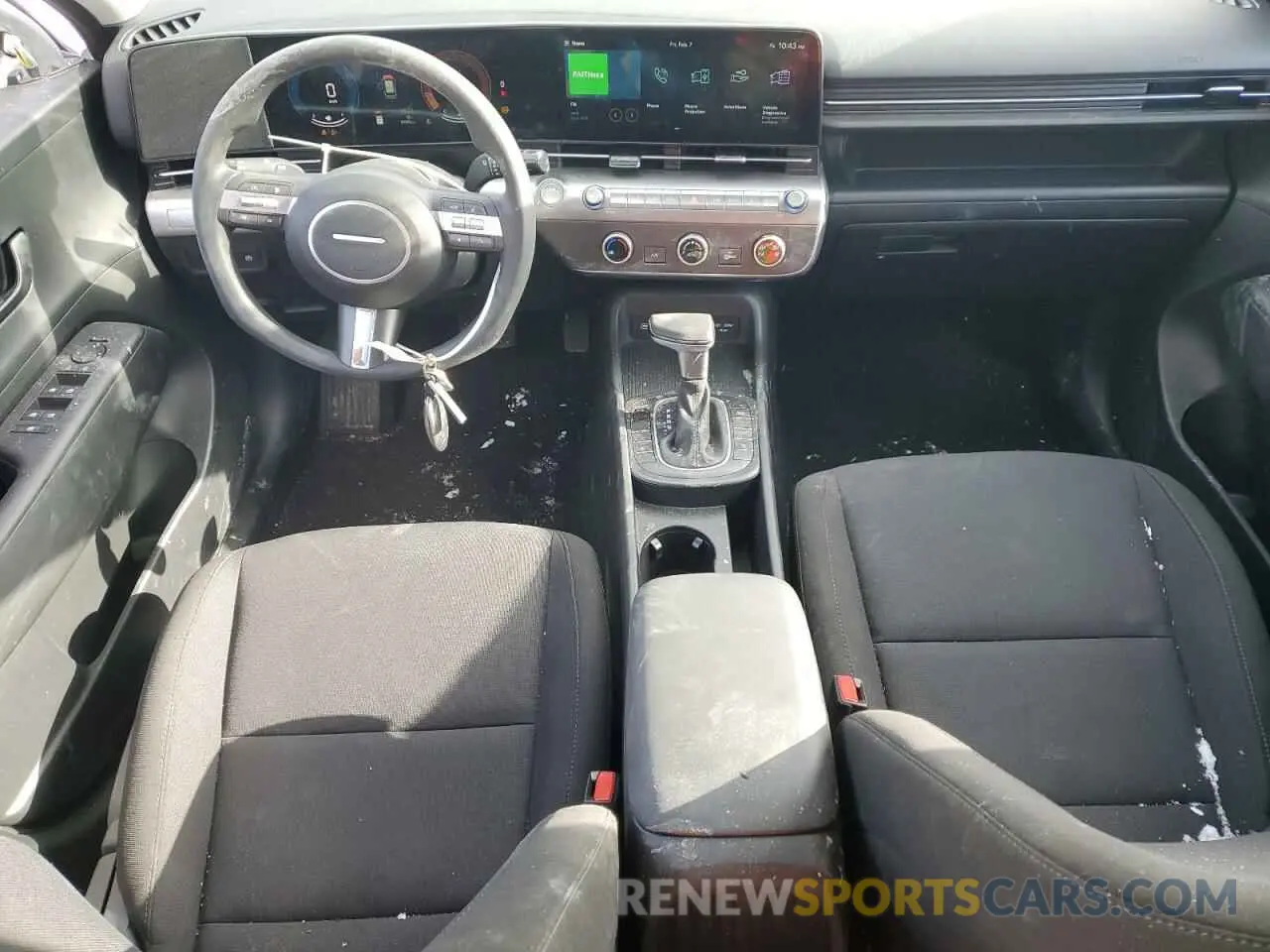 8 fotografías del automóvil dañado KM8HA3AB0RU184987 HYUNDAI KONA 2024