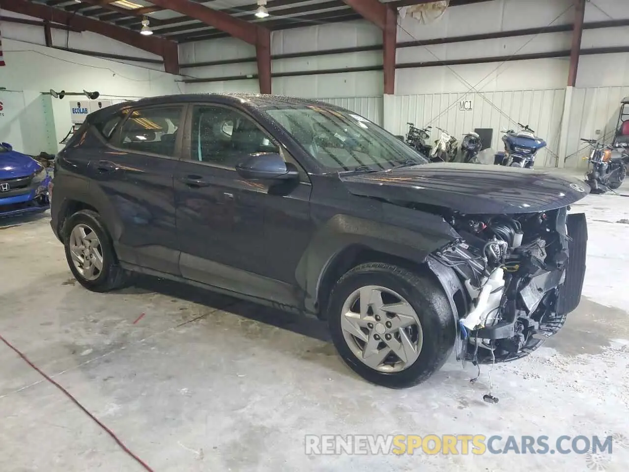4 fotografías del automóvil dañado KM8HA3AB1RU068147 HYUNDAI KONA 2024