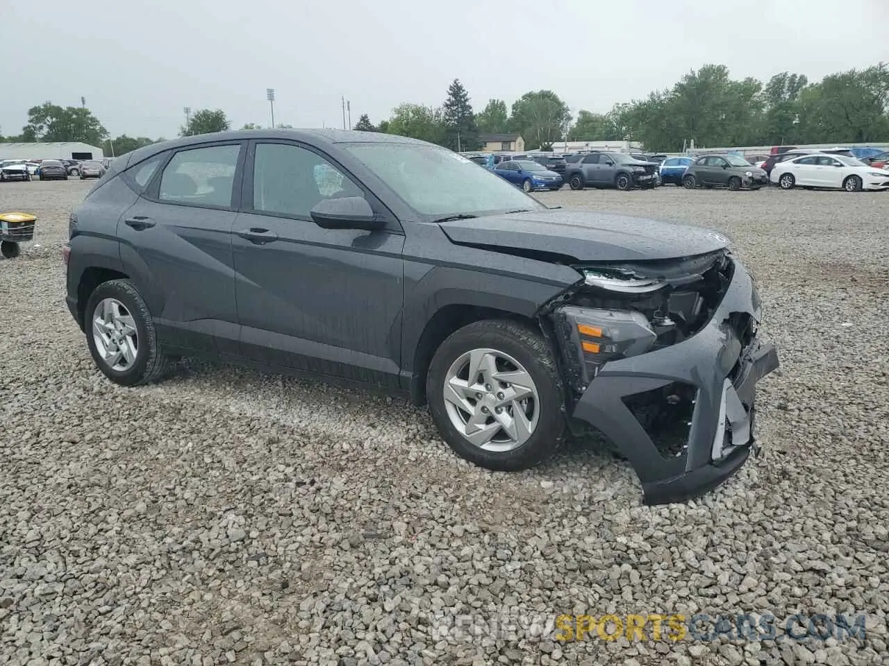 4 fotografías del automóvil dañado KM8HA3ABXRU045711 HYUNDAI KONA 2024