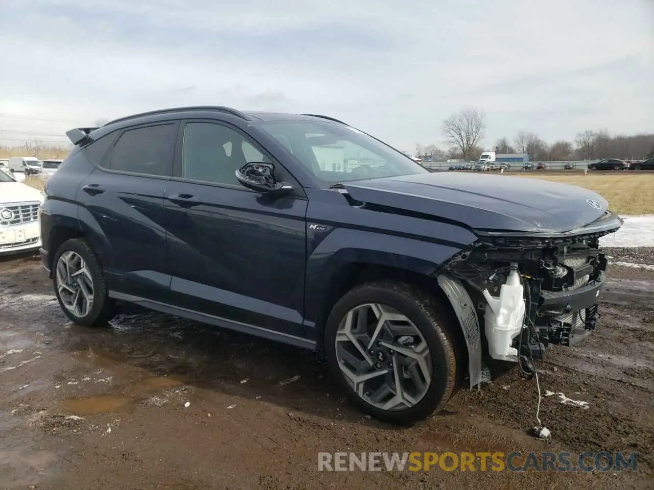 4 fotografías del automóvil dañado KM8HACA31RU089671 HYUNDAI KONA 2024