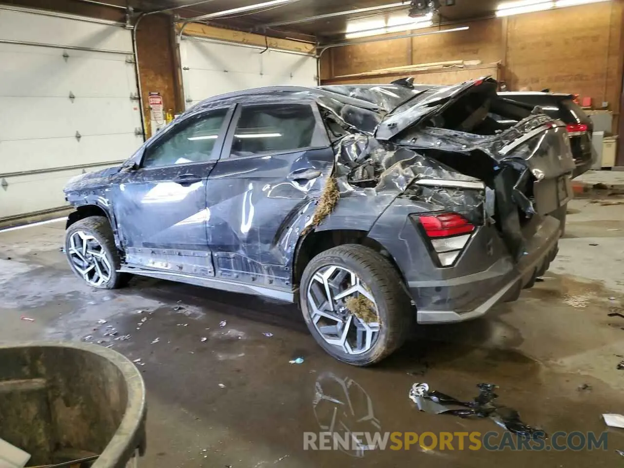 2 fotografías del automóvil dañado KM8HACA34RU045518 HYUNDAI KONA 2024