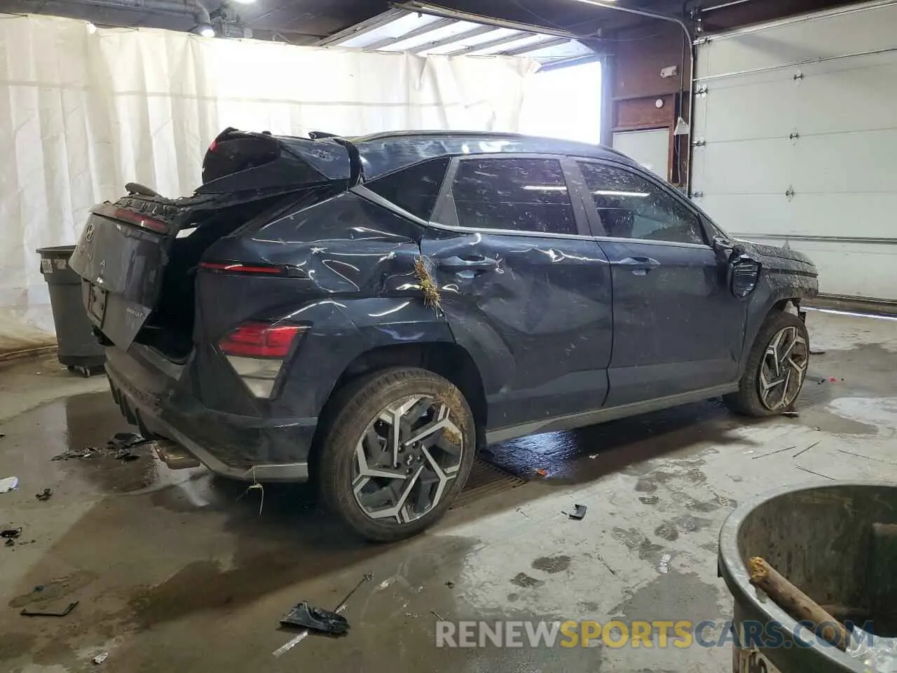 3 fotografías del automóvil dañado KM8HACA34RU045518 HYUNDAI KONA 2024