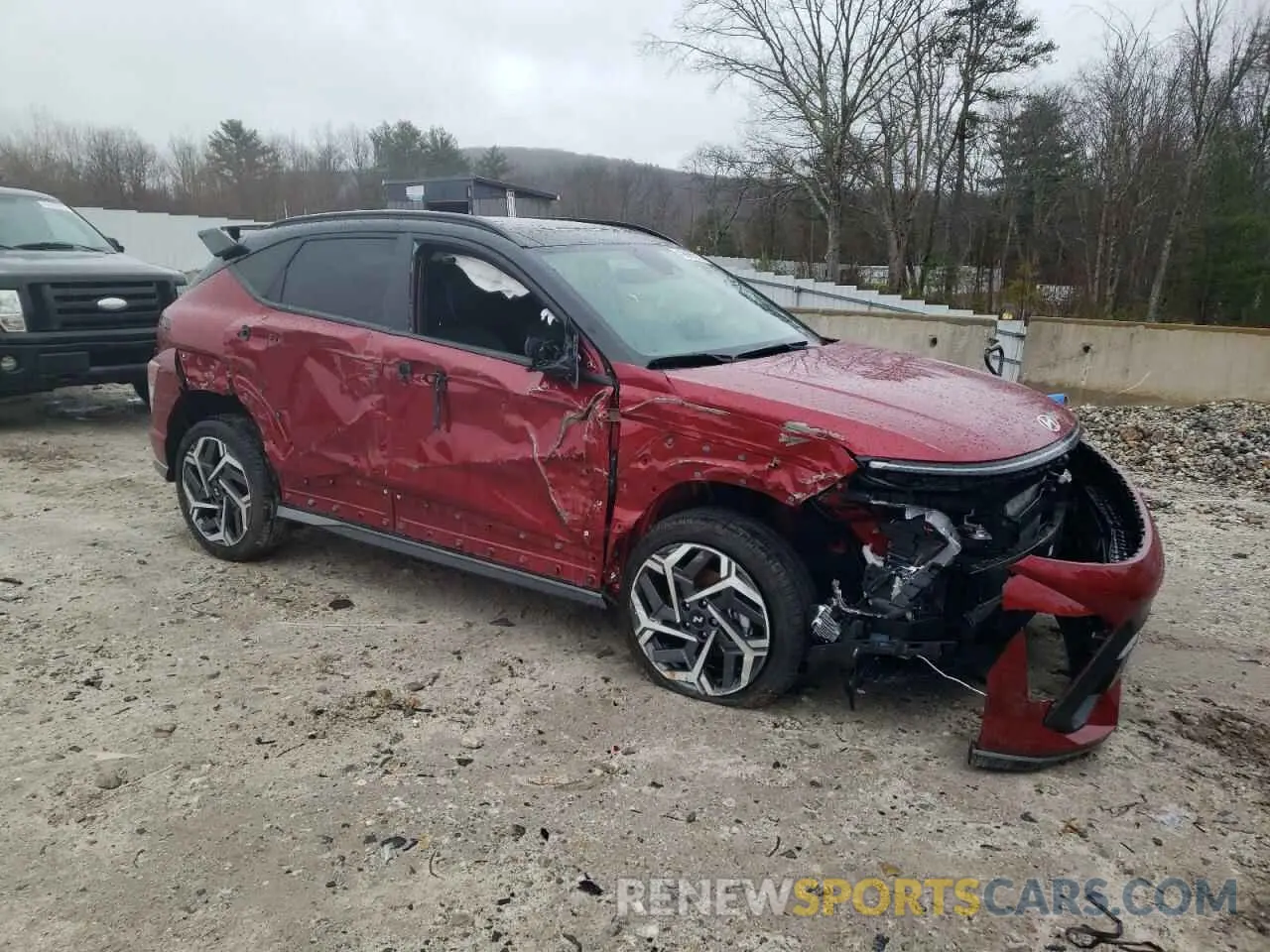 4 fotografías del automóvil dañado KM8HACA3XRU118164 HYUNDAI KONA 2024