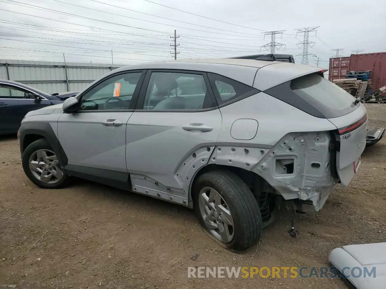 2 fotografías del automóvil dañado KM8HACAB8RU076777 HYUNDAI KONA 2024