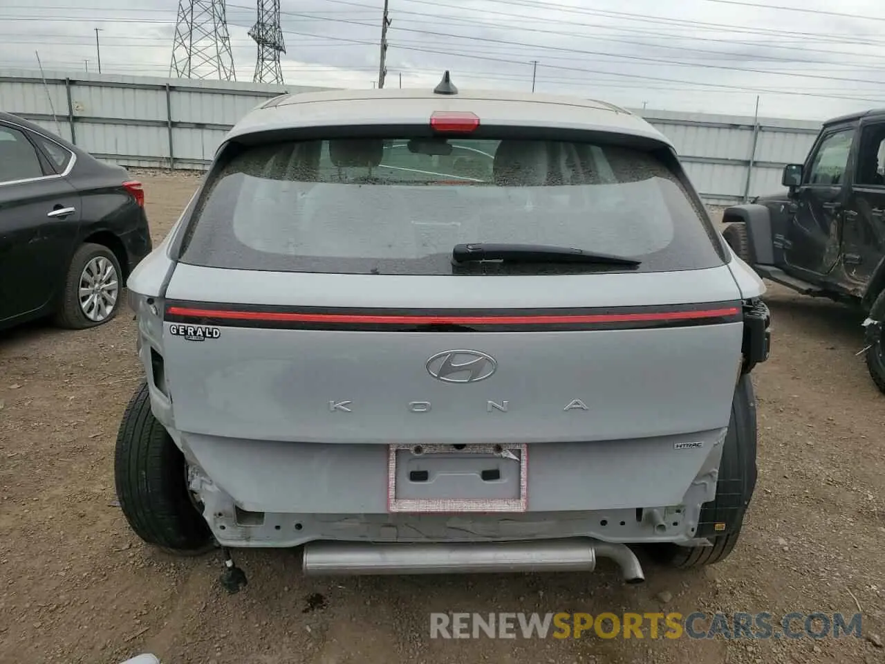 6 fotografías del automóvil dañado KM8HACAB8RU076777 HYUNDAI KONA 2024