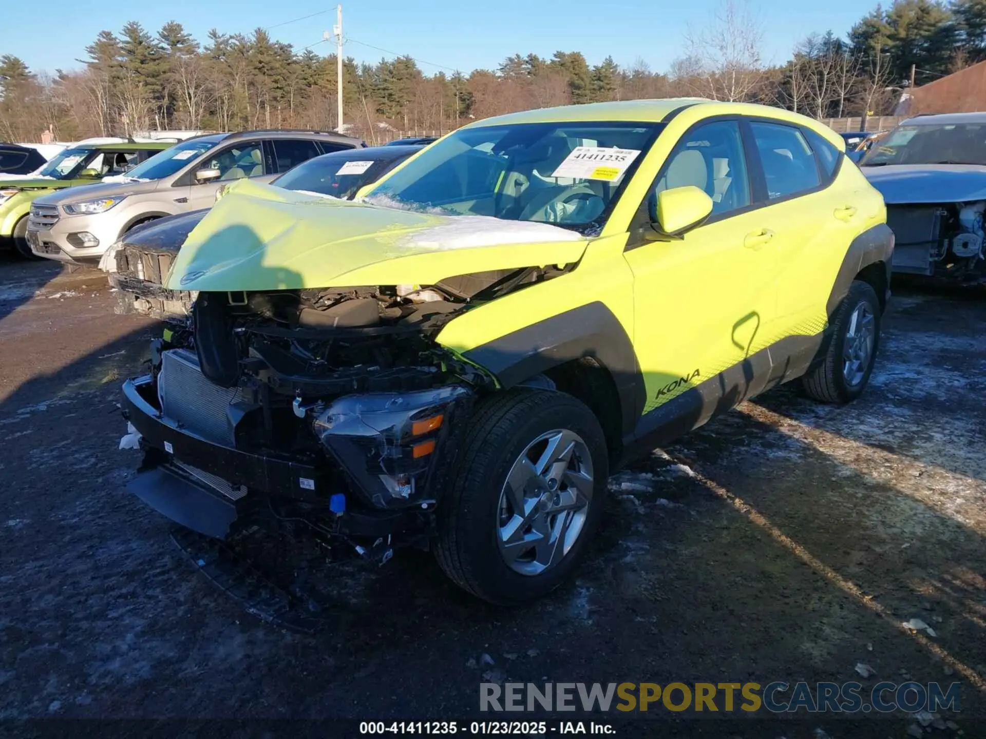2 fotografías del automóvil dañado KM8HACAB9RU075346 HYUNDAI KONA 2024