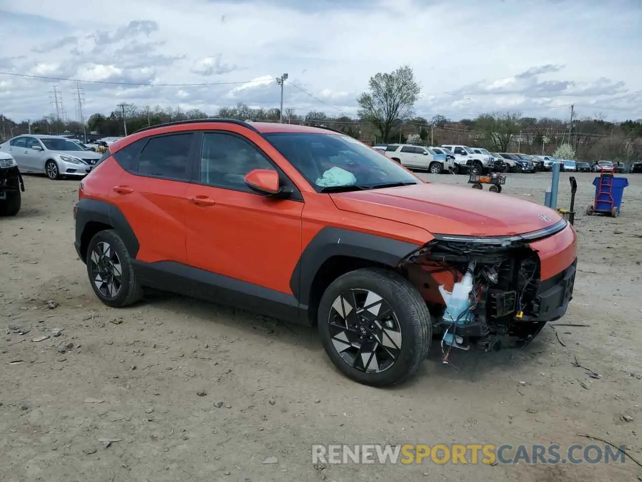 4 fotografías del automóvil dañado KM8HB3AB2RU086086 HYUNDAI KONA 2024