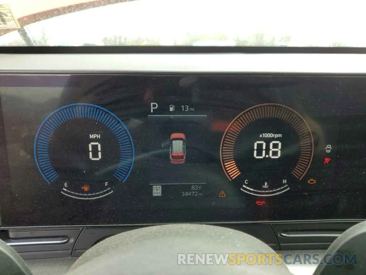 9 fotografías del automóvil dañado KM8HB3AB2RU086086 HYUNDAI KONA 2024