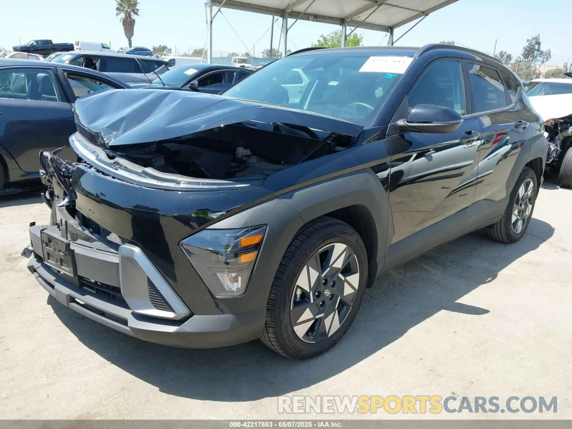 2 fotografías del automóvil dañado KM8HB3AB6RU162442 HYUNDAI KONA 2024