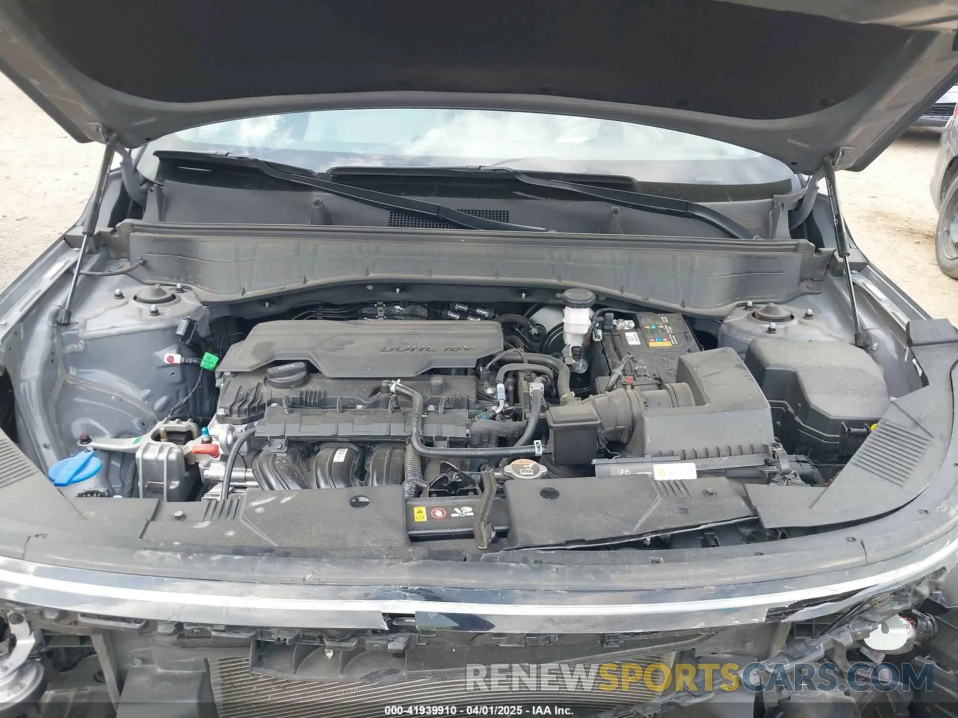 10 fotografías del automóvil dañado KM8HB3AB7RU145407 HYUNDAI KONA 2024