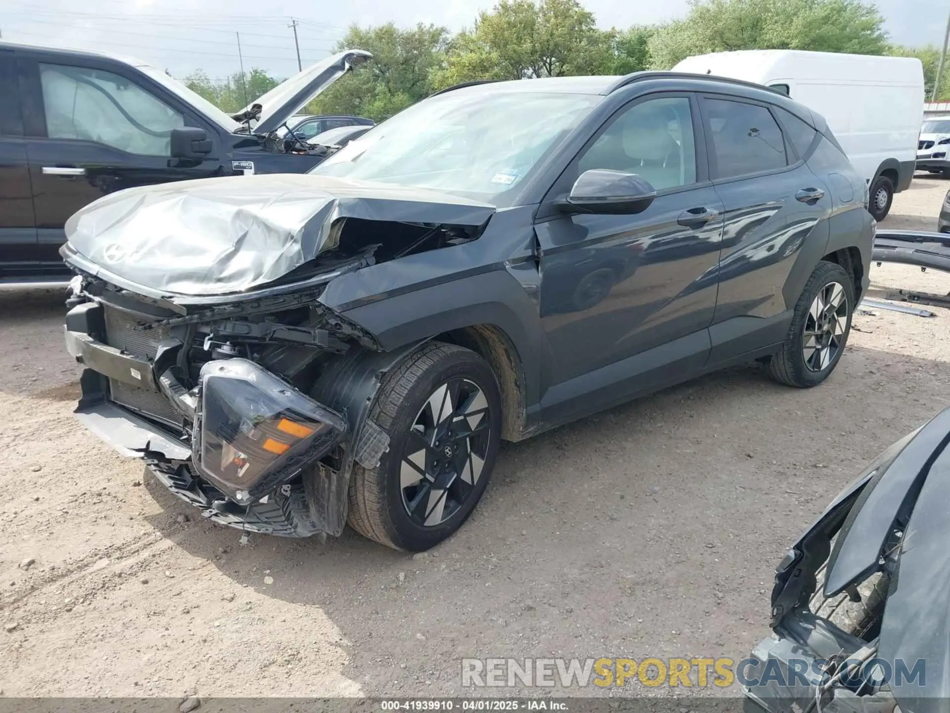 2 fotografías del automóvil dañado KM8HB3AB7RU145407 HYUNDAI KONA 2024