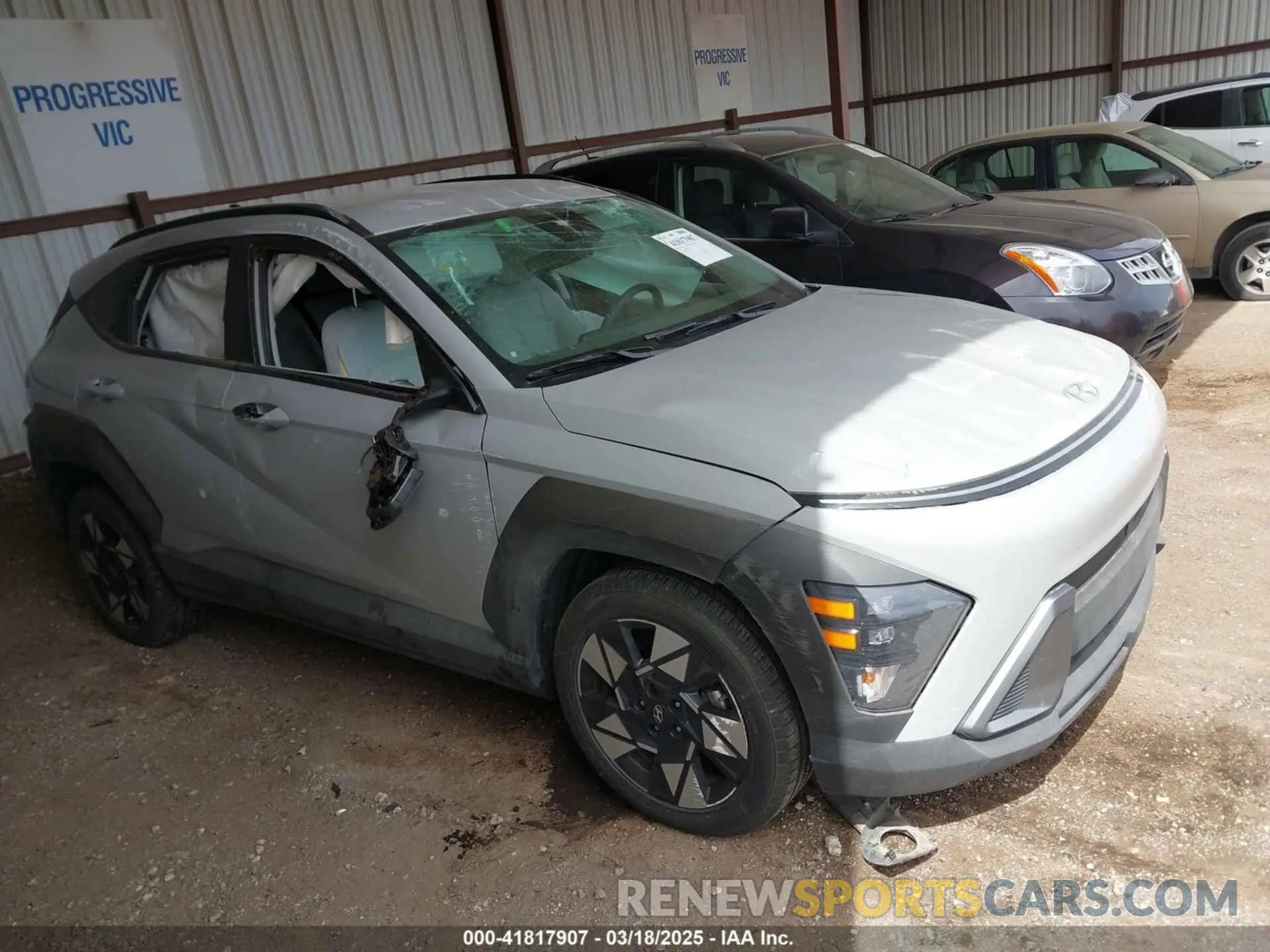 13 fotografías del automóvil dañado KM8HB3AB7RU178360 HYUNDAI KONA 2024