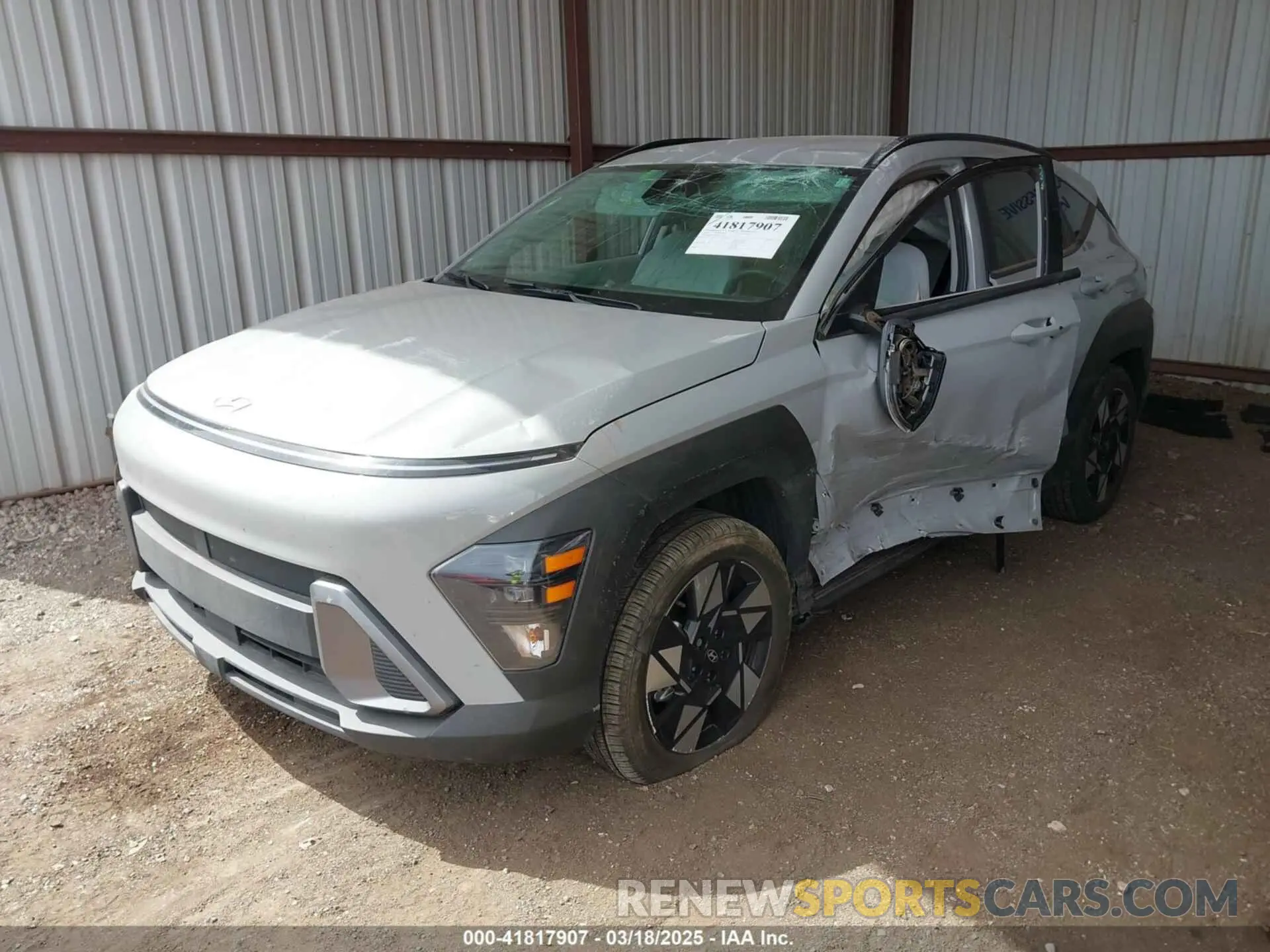 2 fotografías del automóvil dañado KM8HB3AB7RU178360 HYUNDAI KONA 2024