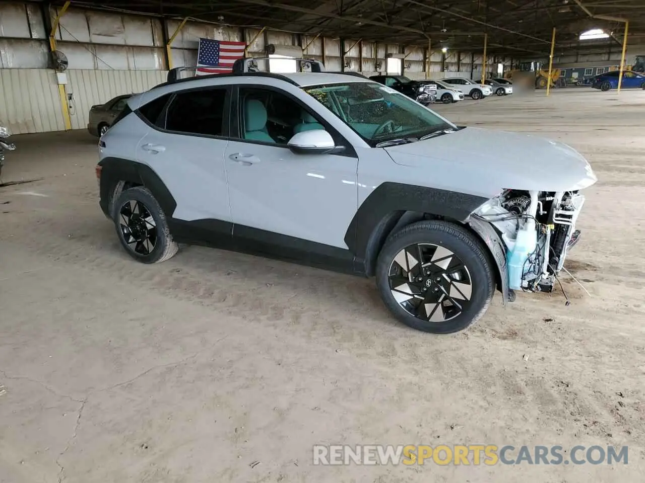 4 fotografías del automóvil dañado KM8HB3AB8RU166766 HYUNDAI KONA 2024