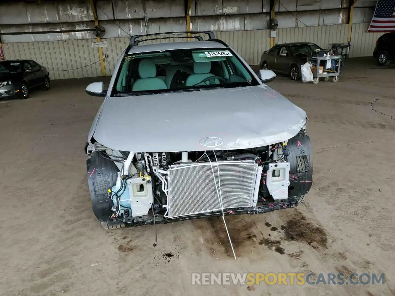 5 fotografías del automóvil dañado KM8HB3AB8RU166766 HYUNDAI KONA 2024