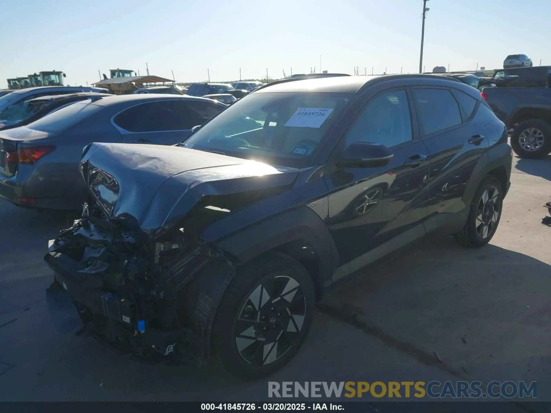 2 fotografías del automóvil dañado KM8HB3ABXRU171953 HYUNDAI KONA 2024