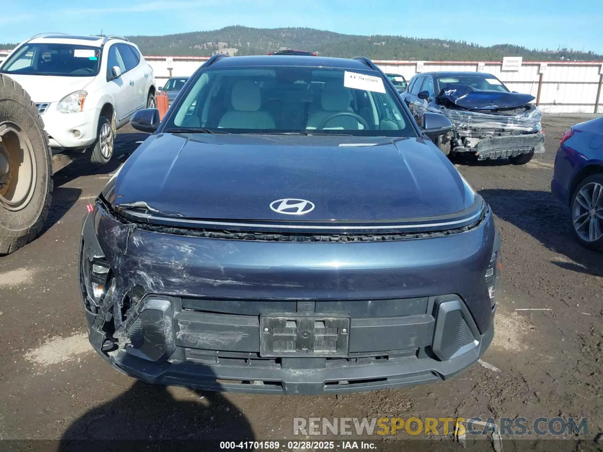 12 fotografías del automóvil dañado KM8HB3ABXRU184590 HYUNDAI KONA 2024