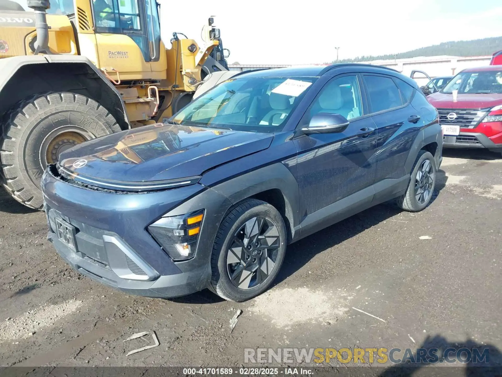 2 fotografías del automóvil dañado KM8HB3ABXRU184590 HYUNDAI KONA 2024