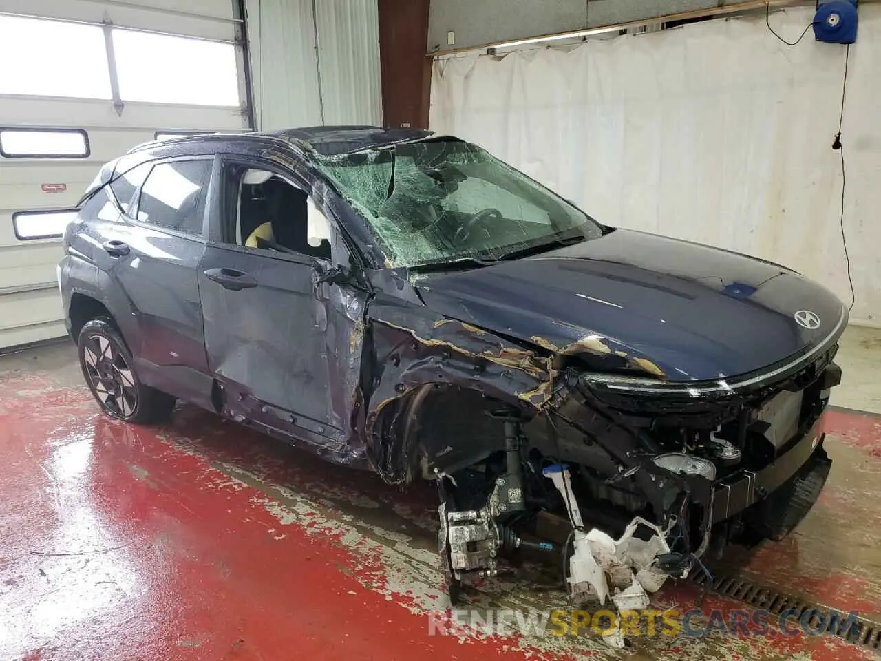 4 fotografías del automóvil dañado KM8HBCAB1RU122107 HYUNDAI KONA 2024