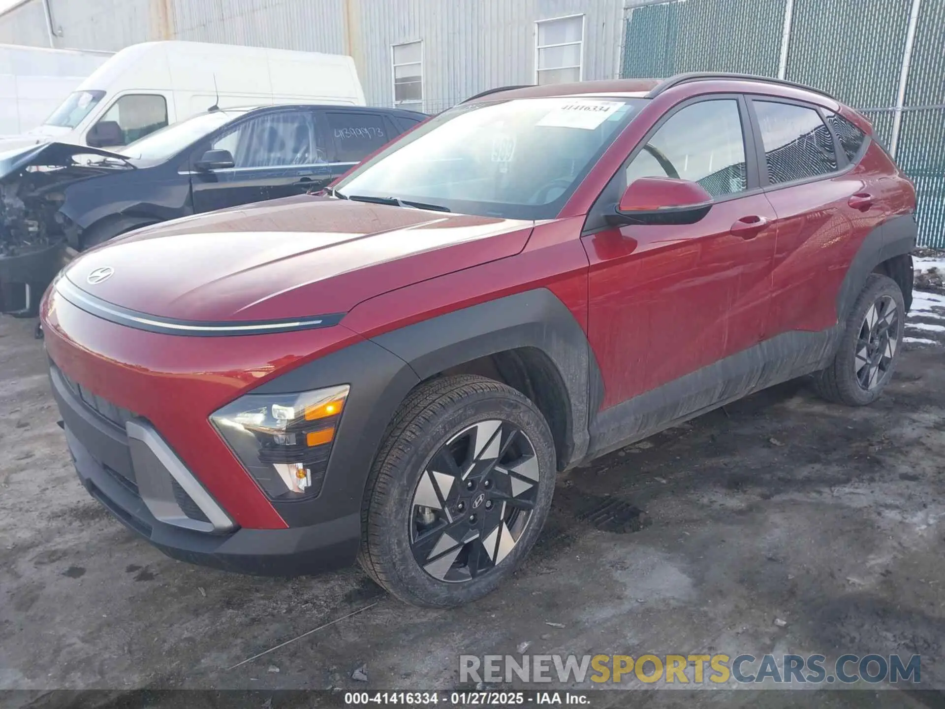 2 fotografías del automóvil dañado KM8HBCAB4RU077633 HYUNDAI KONA 2024