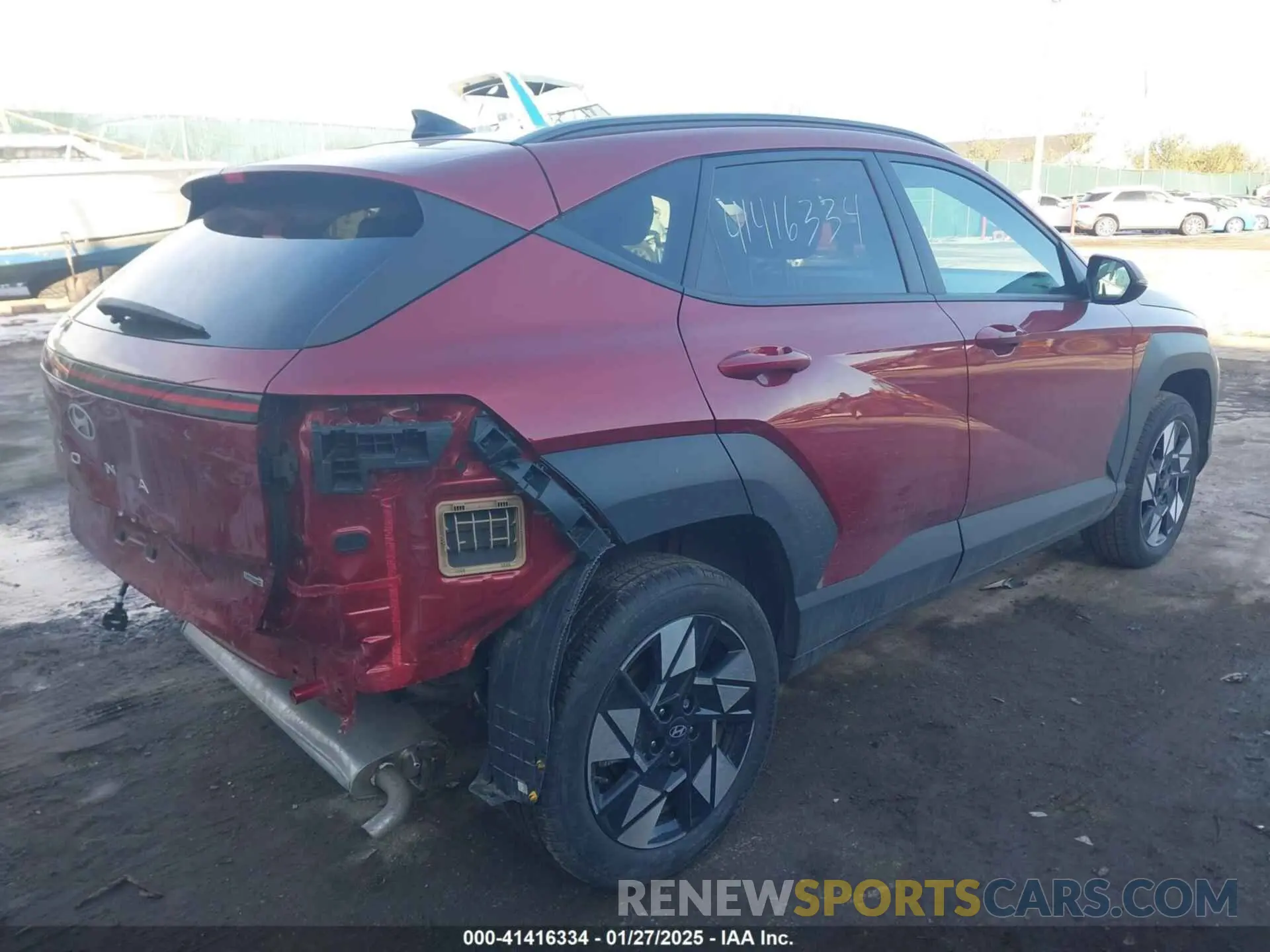 4 fotografías del automóvil dañado KM8HBCAB4RU077633 HYUNDAI KONA 2024