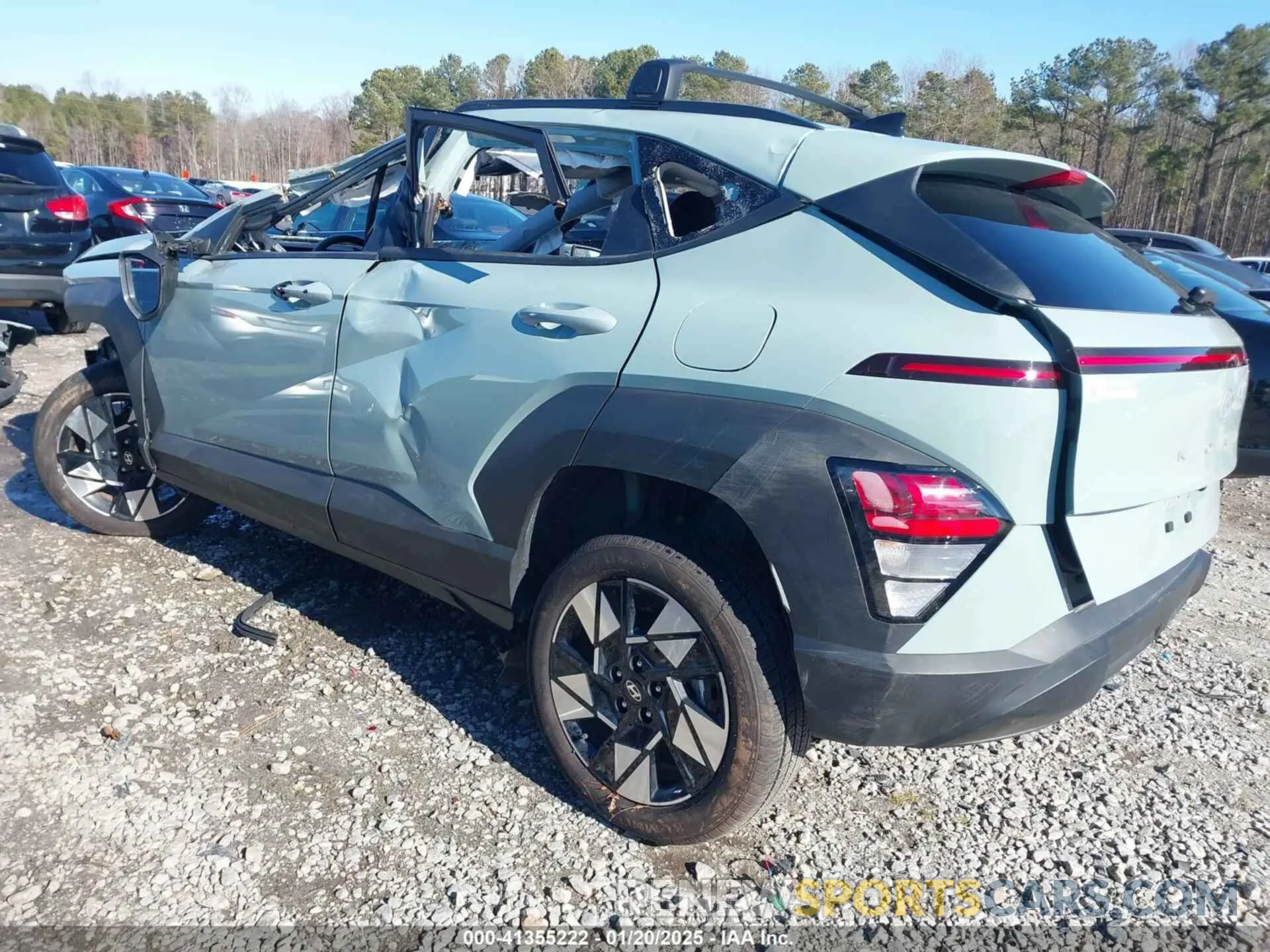 3 fotografías del automóvil dañado KM8HBCAB4RU162309 HYUNDAI KONA 2024