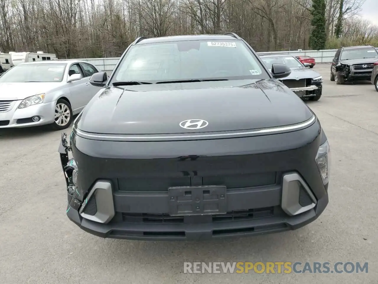 5 fotografías del automóvil dañado KM8HBCAB5RU051431 HYUNDAI KONA 2024