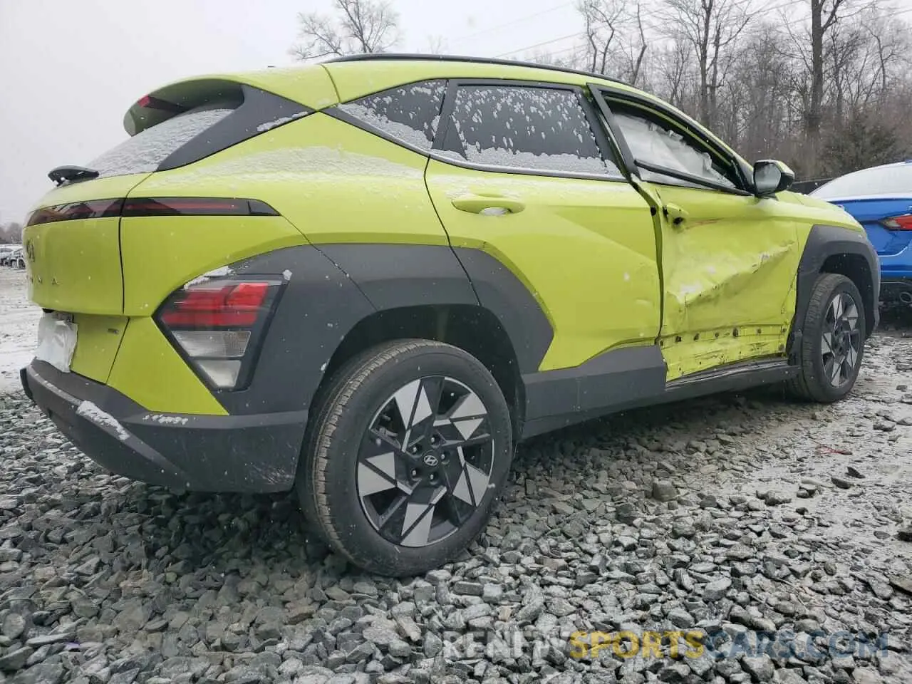 3 fotografías del automóvil dañado KM8HBCAB7RU078114 HYUNDAI KONA 2024