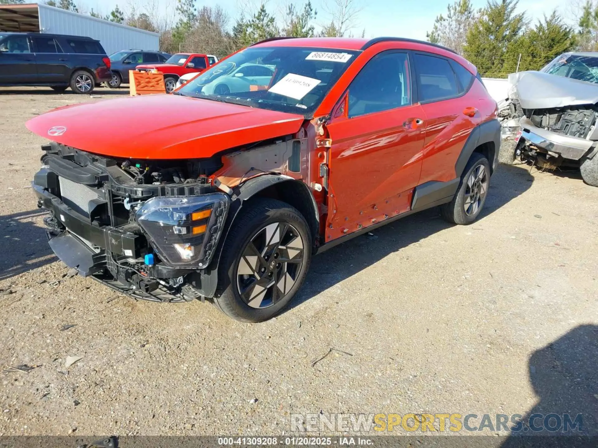 2 fotografías del automóvil dañado KM8HBCABXRU096414 HYUNDAI KONA 2024