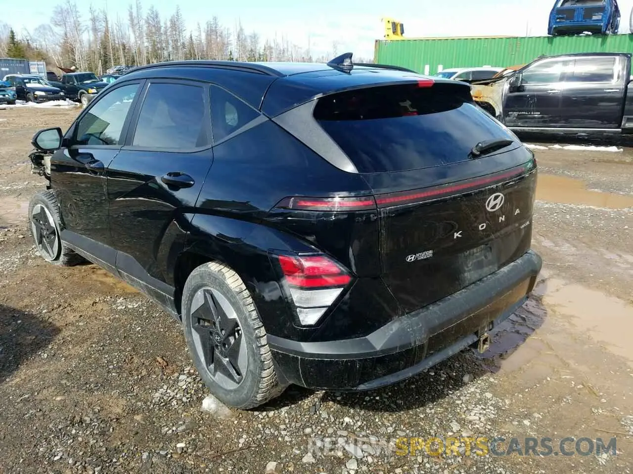 2 fotografías del automóvil dañado KM8HC3A60RU004422 HYUNDAI KONA 2024