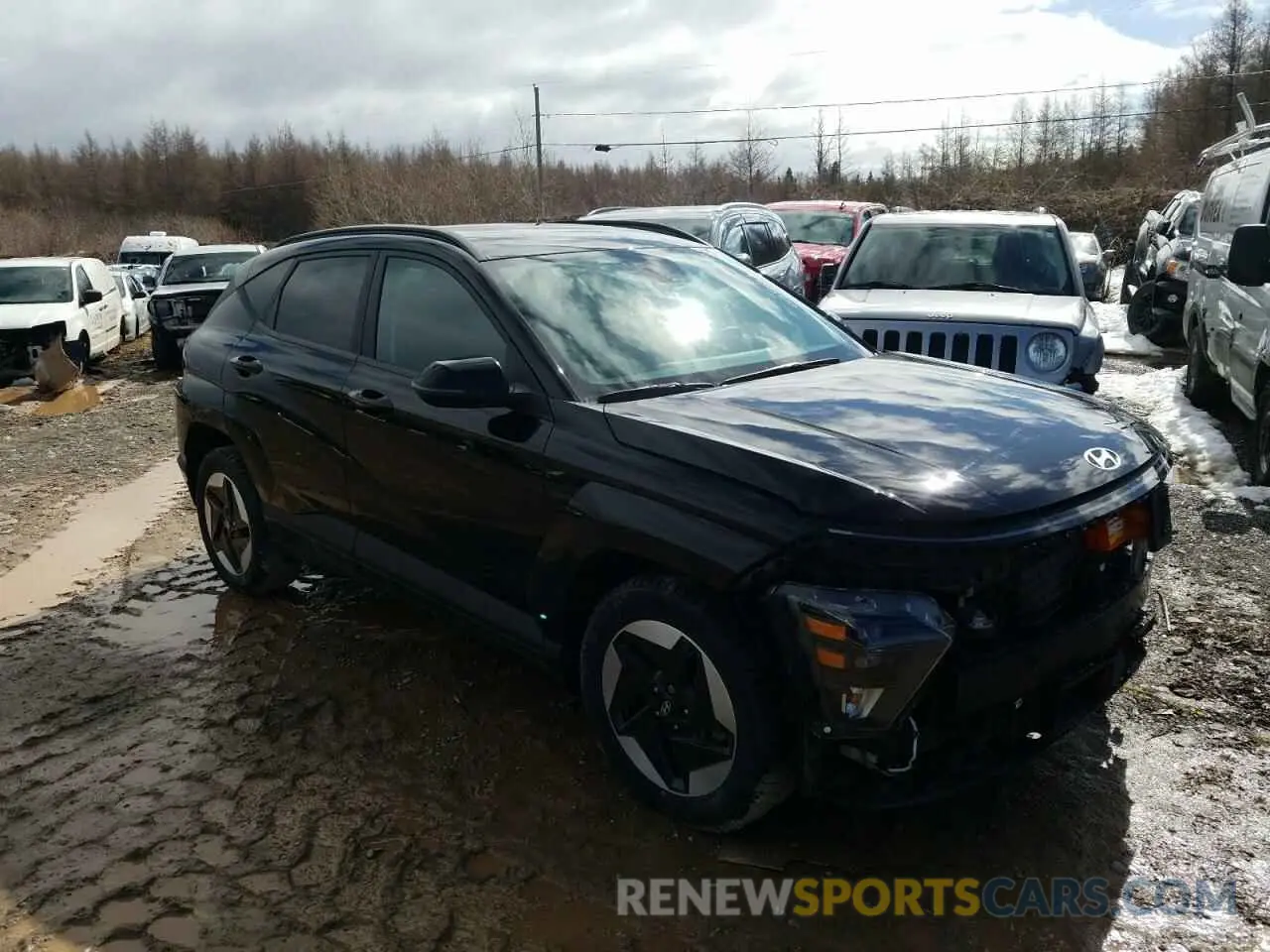 4 fotografías del automóvil dañado KM8HC3A60RU004422 HYUNDAI KONA 2024