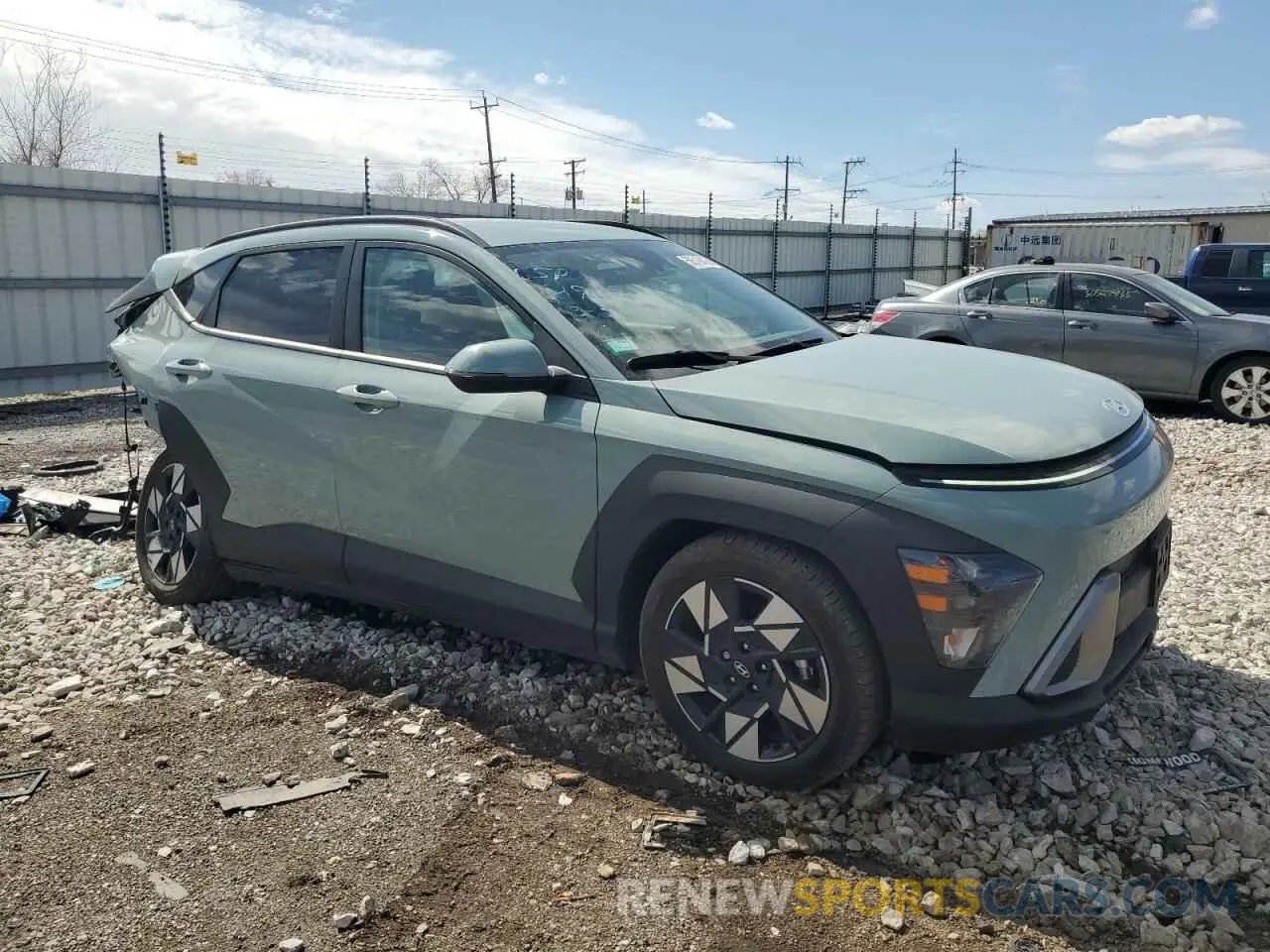 4 fotografías del automóvil dañado KM8HC3AB1RU102114 HYUNDAI KONA 2024