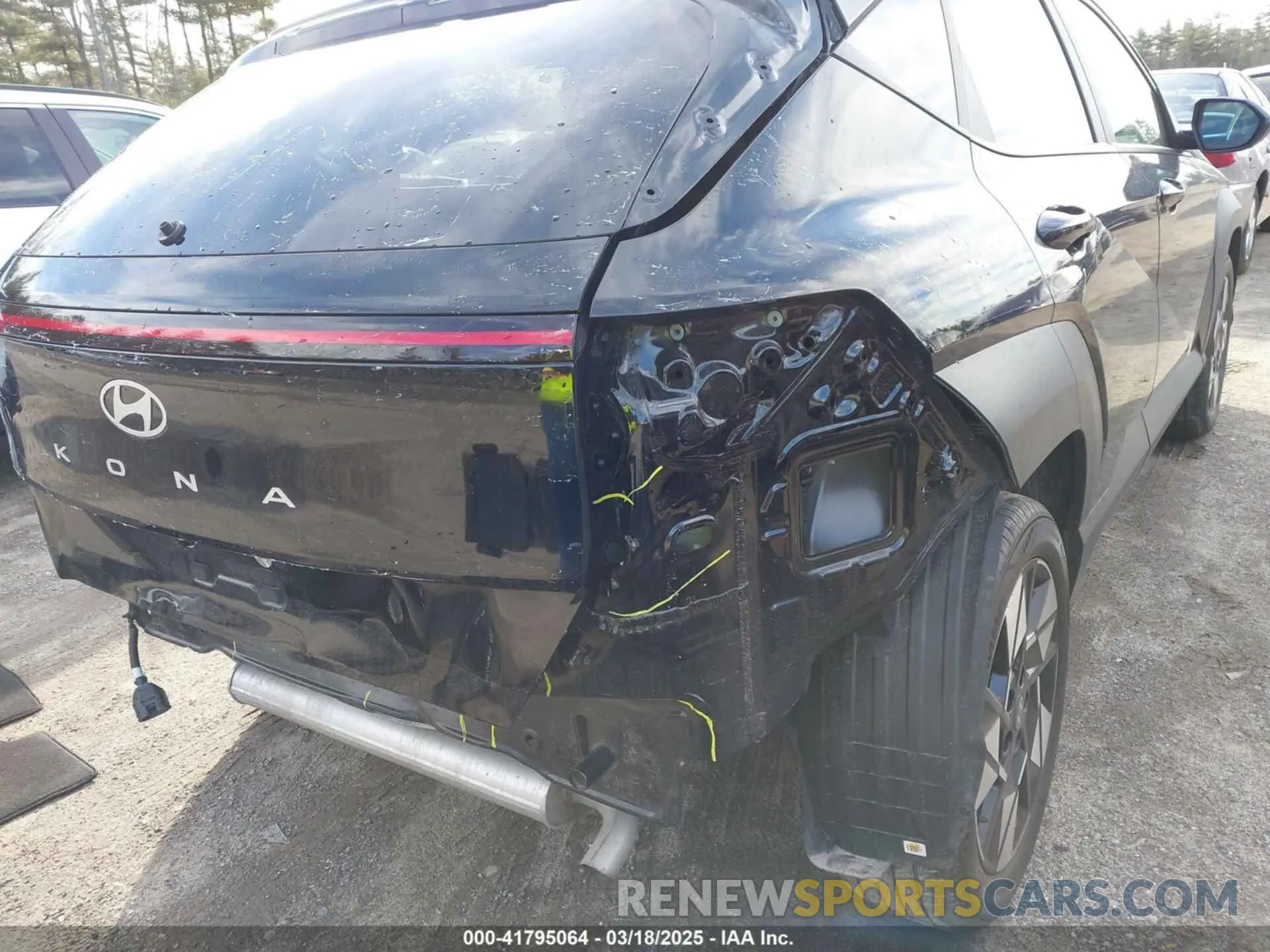 18 fotografías del automóvil dañado KM8HC3AB7RU100514 HYUNDAI KONA 2024