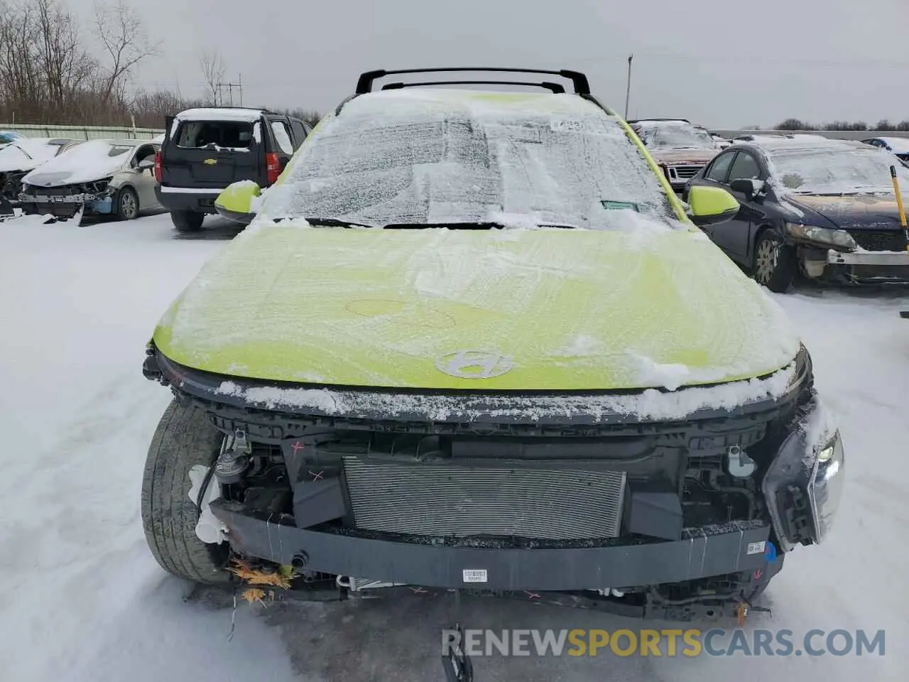 5 fotografías del automóvil dañado KM8HCCAB0RU072233 HYUNDAI KONA 2024