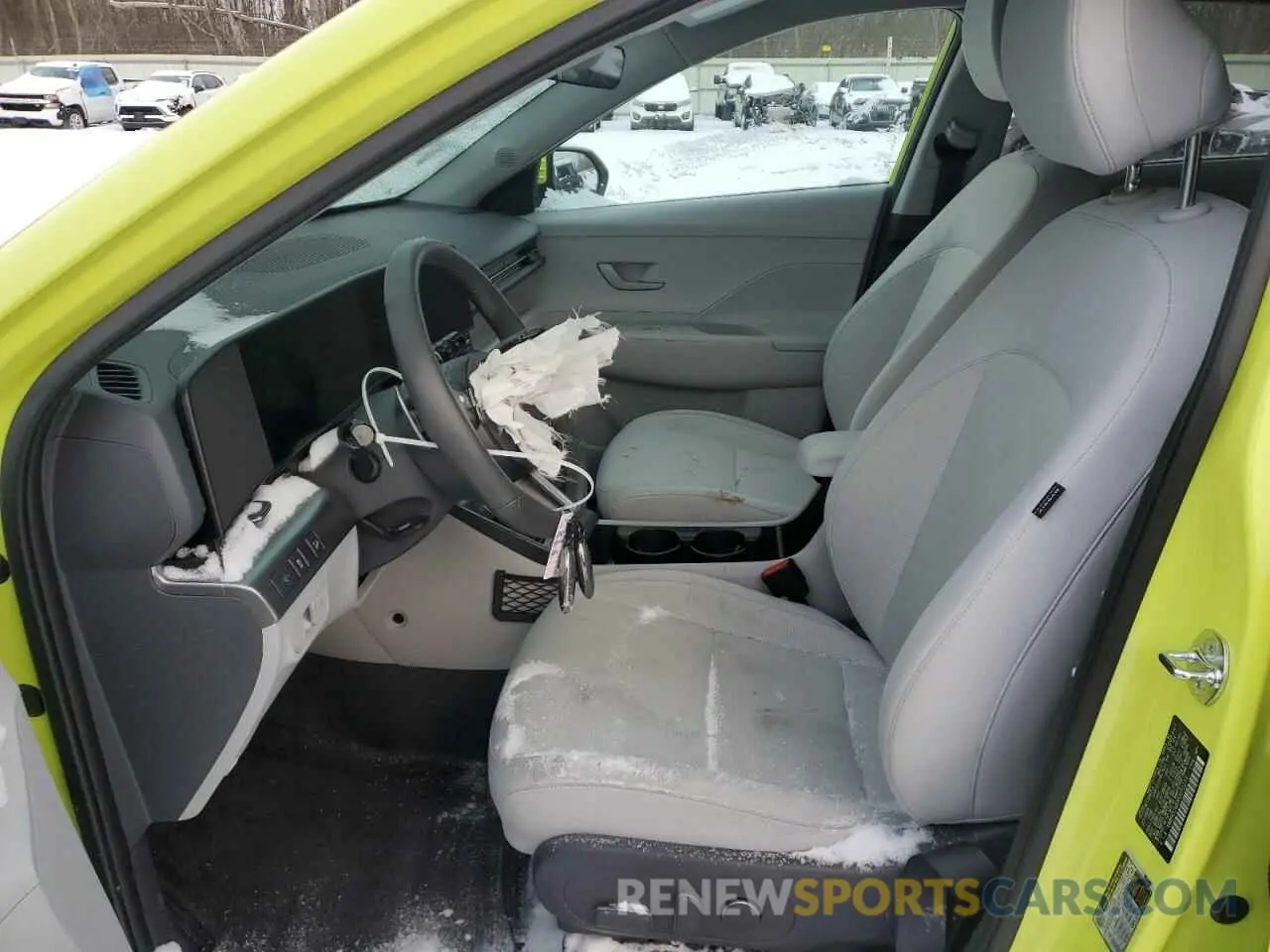7 fotografías del automóvil dañado KM8HCCAB0RU072233 HYUNDAI KONA 2024