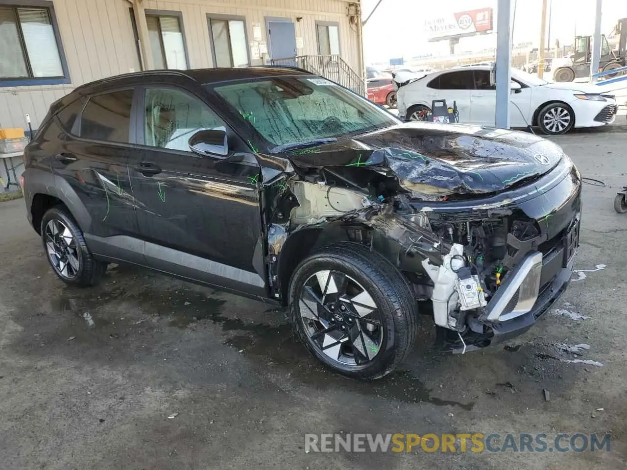 4 fotografías del automóvil dañado KM8HCCAB2RU079135 HYUNDAI KONA 2024