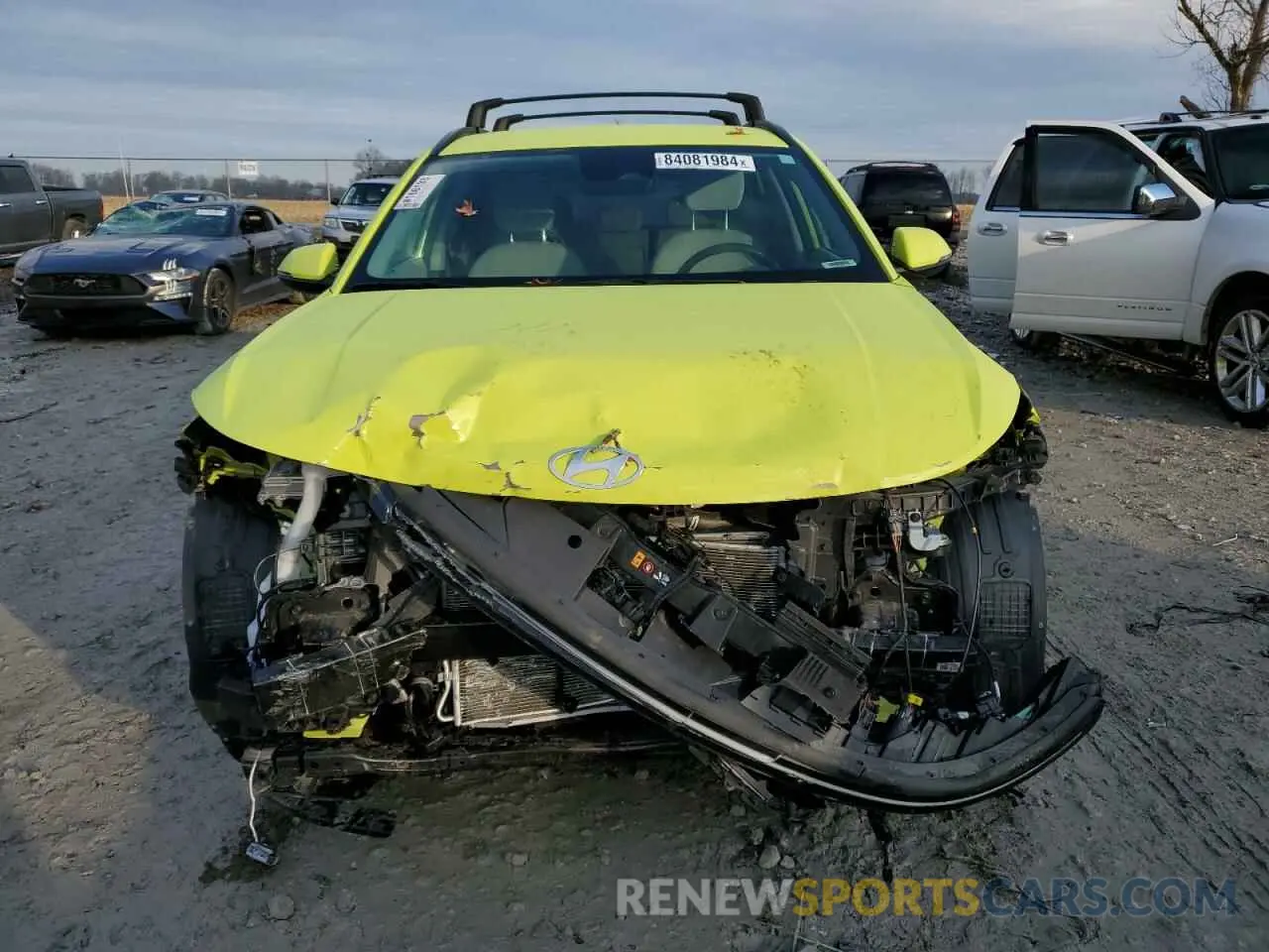 5 fotografías del automóvil dañado KM8HCCAB5RU105470 HYUNDAI KONA 2024
