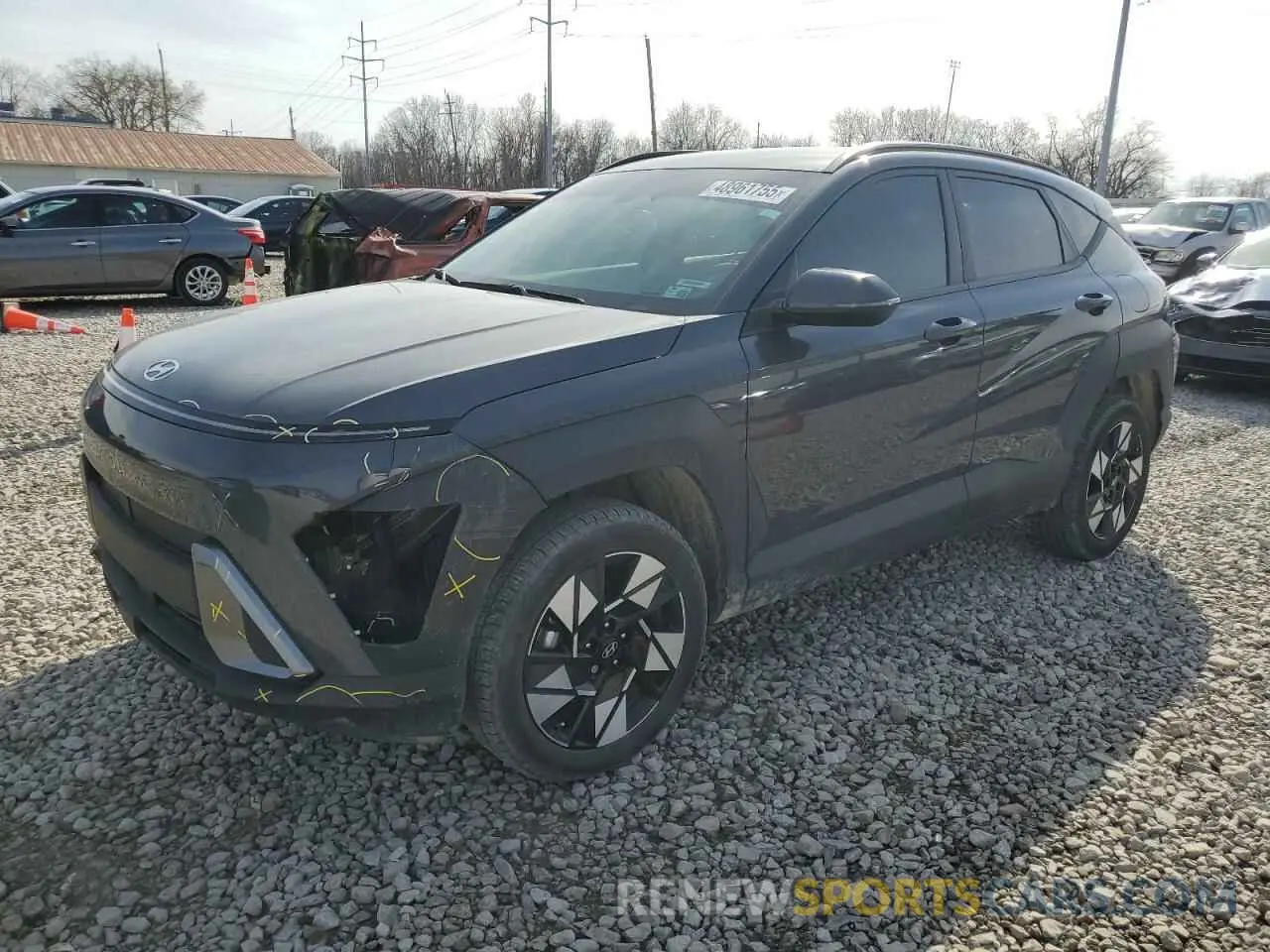 1 fotografías del automóvil dañado KM8HCCAB7RU099672 HYUNDAI KONA 2024