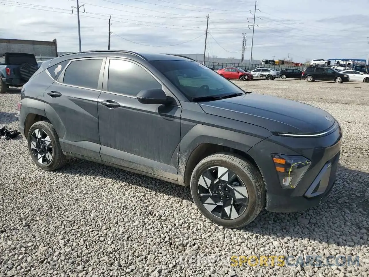 4 fotografías del automóvil dañado KM8HCCAB7RU099672 HYUNDAI KONA 2024