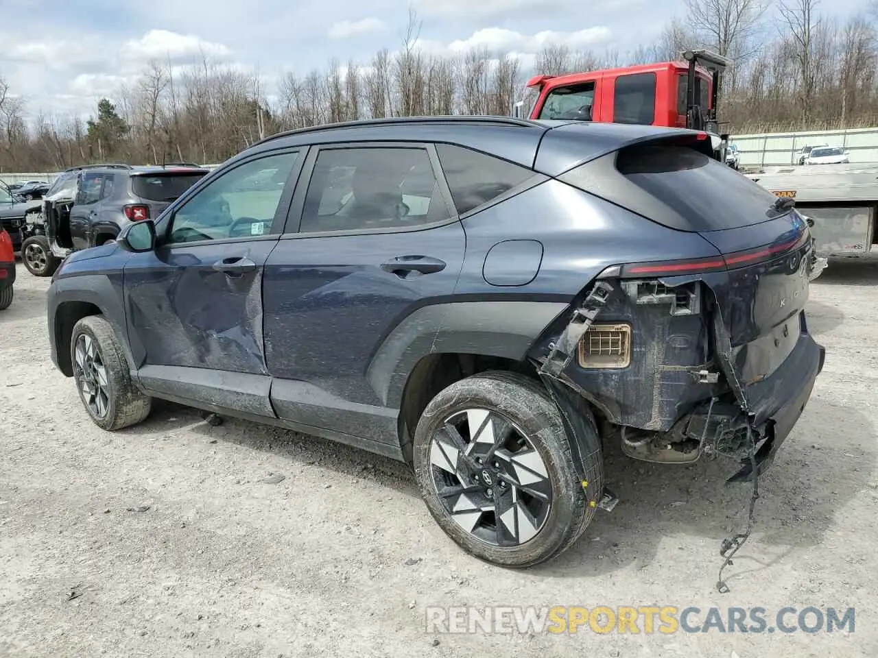 2 fotografías del automóvil dañado KM8HCCAB7RU104076 HYUNDAI KONA 2024