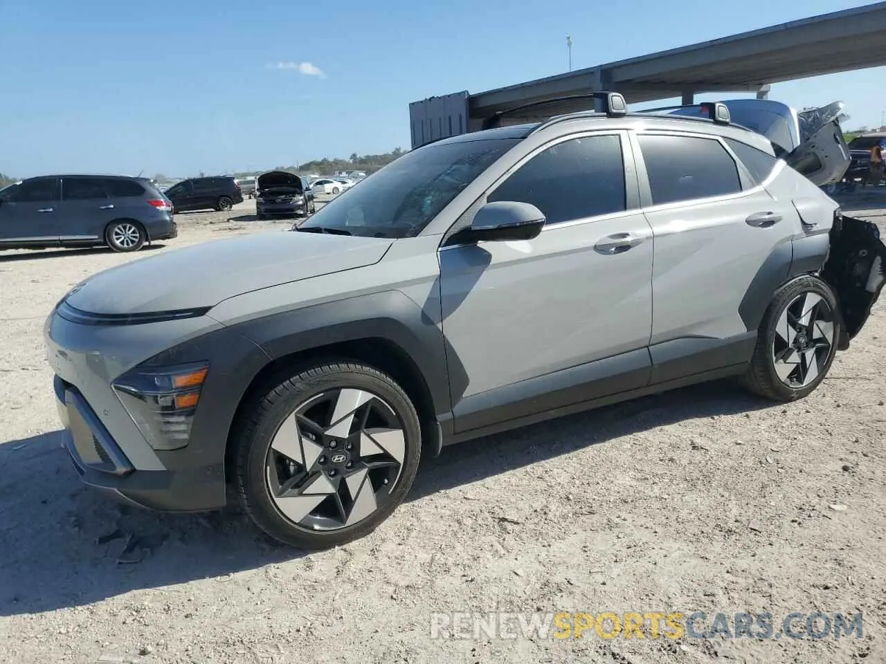 1 fotografías del automóvil dañado KM8HE3A31RU158038 HYUNDAI KONA 2024